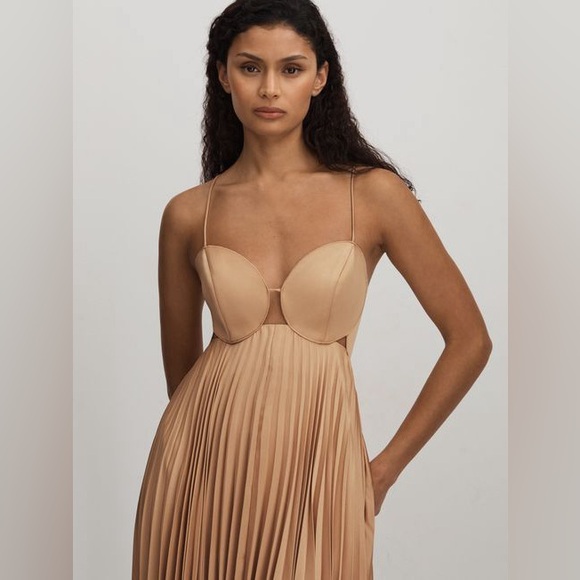 ANTHROPOLOGIE WILLCOCKS
ACLER PLEATED ASYMMETRIC MIDI DRESS - Picture 3 of 16